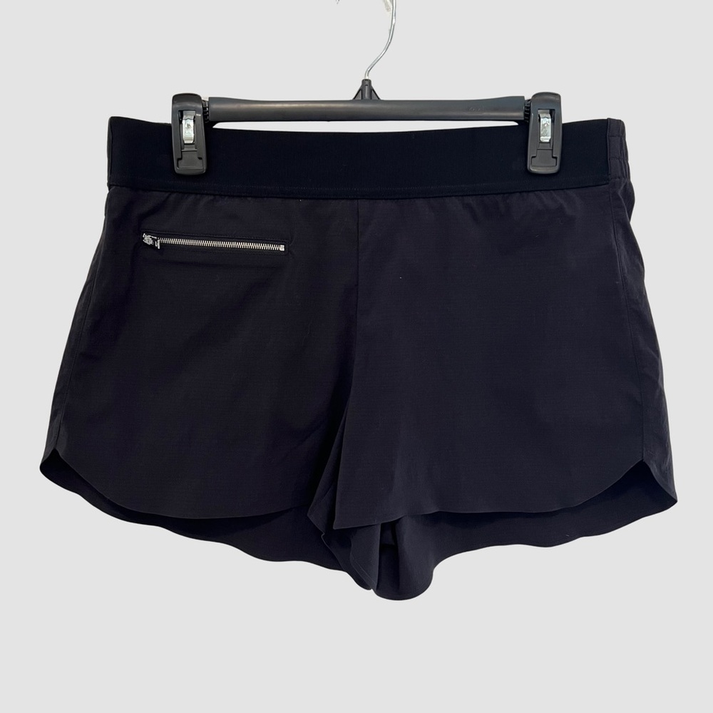 Athleta Black Short Mid Rise Activewear Shorts US12